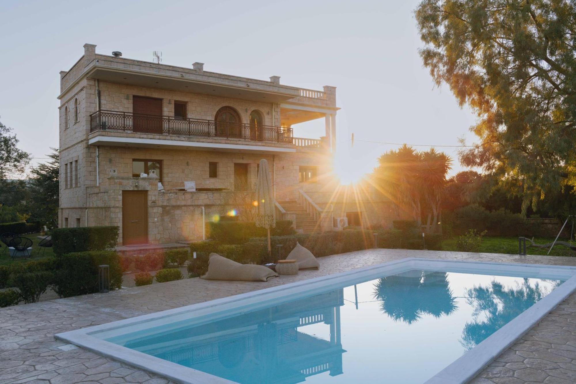 Seaside "Stone & Light Villa Ii" Close To Aegina City Khloi Экстерьер фото